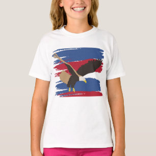 T-shirt Eagle Bird USA Patriotic American Flag