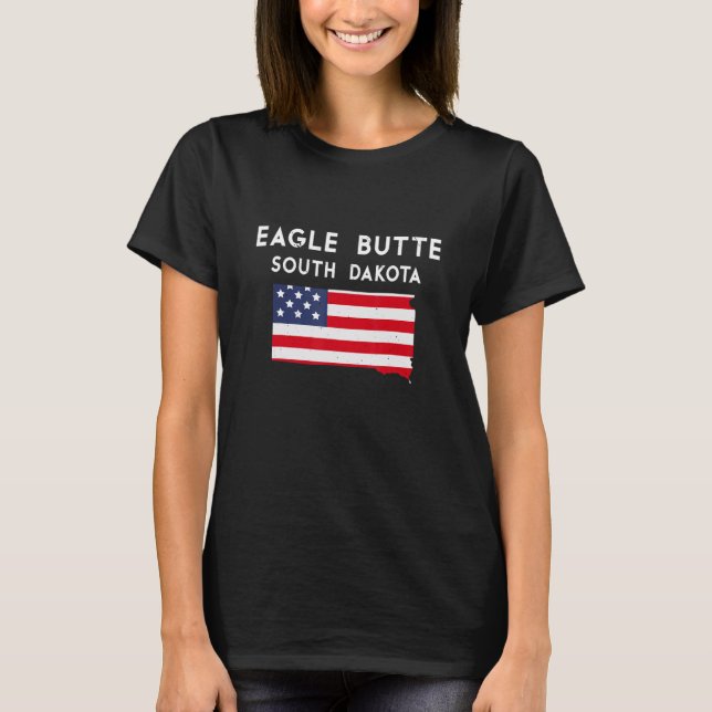 T-shirt Eagle Butte Dakota du Sud États-Unis Amérique Voya (Devant)