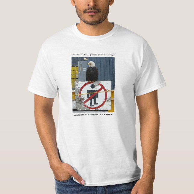 T-shirt Eagle chauve :  Est-ce que je ressemble à une (Devant)