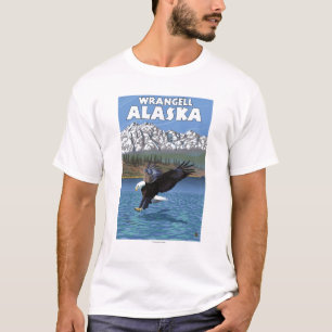 T-shirt Eagle chauve plongeant - Wrangell, Alaska