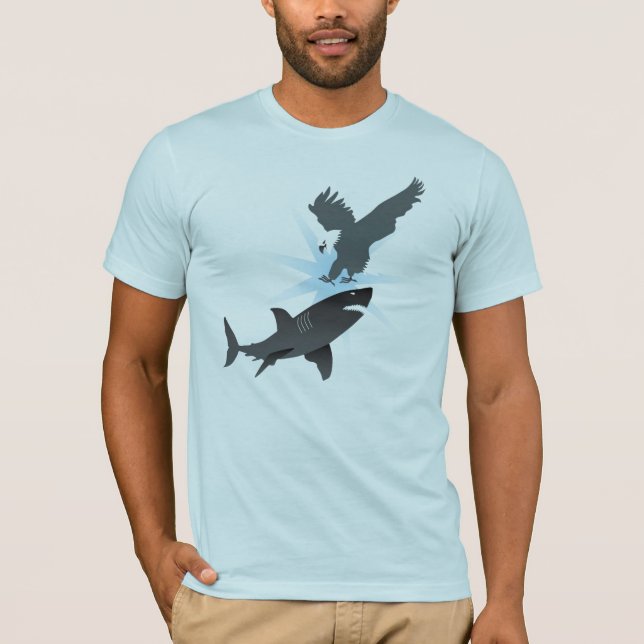 T-shirt Eagle contre le requin (Devant)