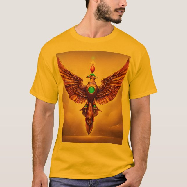 T-shirt Eagle de cristal : Esprit sauvage libéré (Devant)