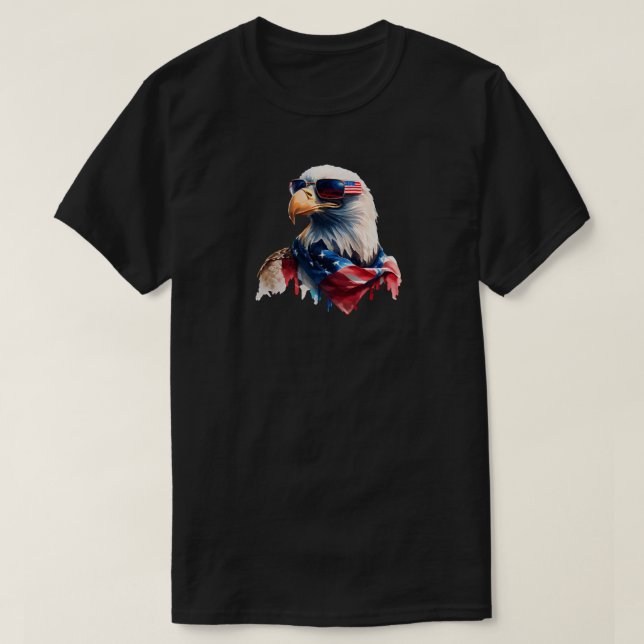 T-Shirt Eagle du 4 Juillet (Design devant)