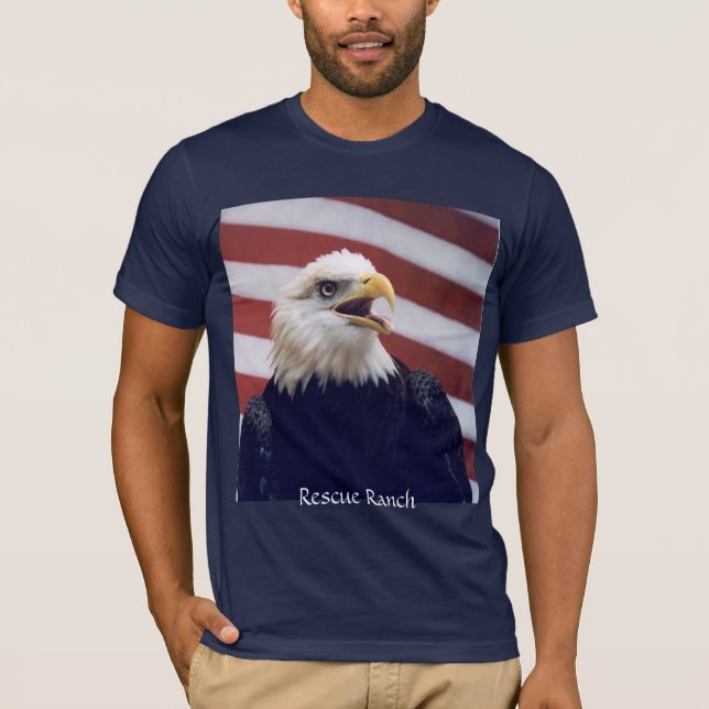 T-shirt Eagle et drapeau (Devant)