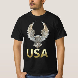 T-shirt Eagle Golden USA
