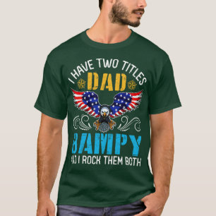 T-shirt Eagle J'Ai Deux Titres Papa Et Bampy Et Je Rock