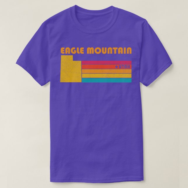 T-shirt Eagle Mountain Utah Souvenir Vintage désaffecté (Design devant)