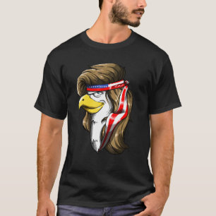 T-shirt Eagle Mullet 4 juillet États-Unis Drapeau américai
