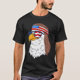 T-shirt Eagle Mullet Merica 4 juillet drapeau américain