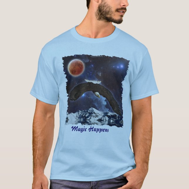 T-shirt Eagle & Outspace Imaginaire Wildlife (Devant)