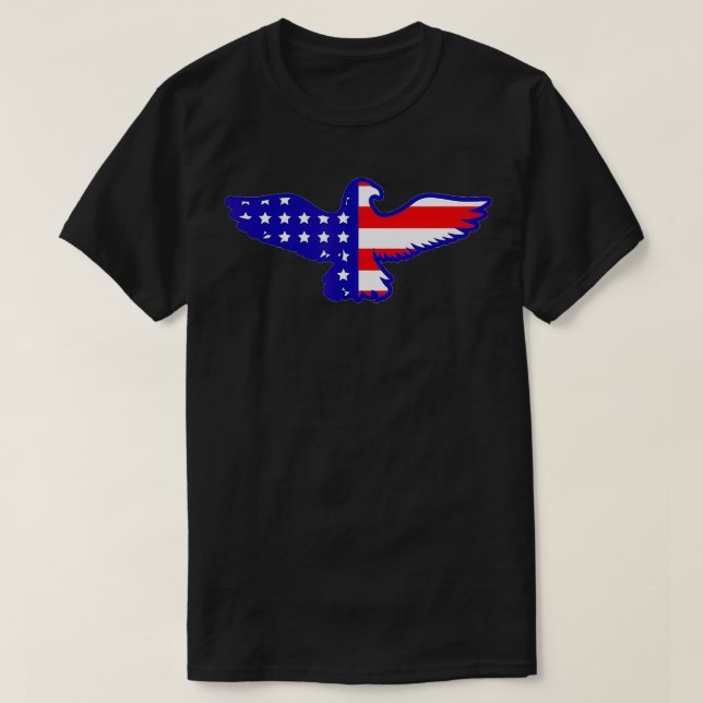 T-shirt Eagle Patriotique 4 juillet USA American Flag cade (Design devant)
