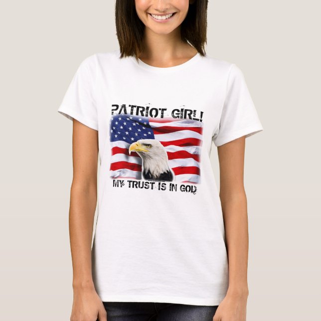 T-shirt EAGLE patriotique et DRAPEAU (Devant)
