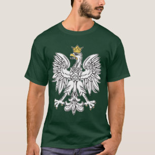 T-shirt Eagle polonais avec la couronne d'or