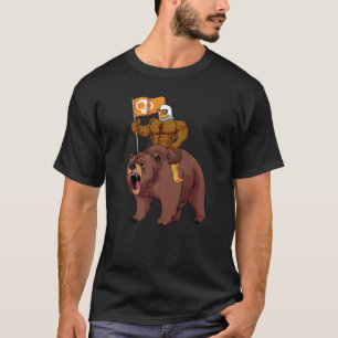 T-shirt Eagle Riding Ours Lazy Costume d'Halloween Animal
