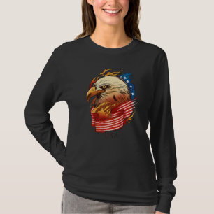 T-shirt Eagle Usa 4 juillet Patriotique American Graphisme