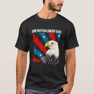 T-shirt Eagle Usa Christian Patriot America One Nation Und