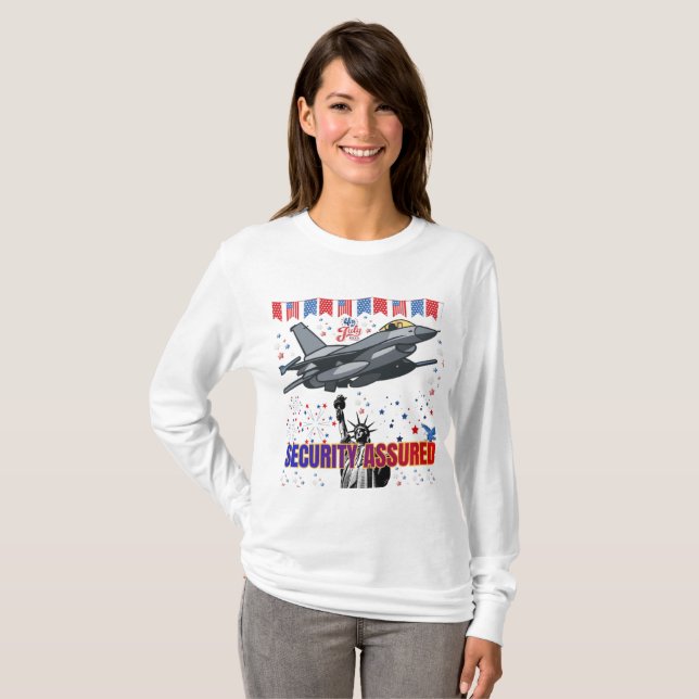 T-shirt Eagle's Freedom Flight blanc (Devant entier)