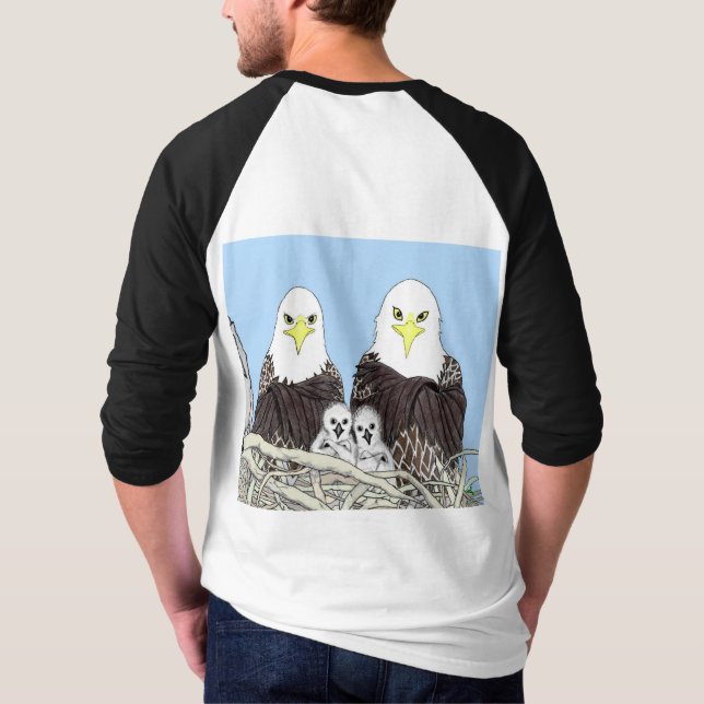 T-SHIRT EAGLES HARRIET OZZIE M15 E17 + E18 DOMICILE (Dos)