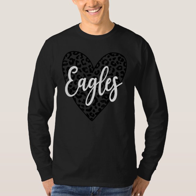 T-shirt Eagles School Sports Fan Team Spirit Mascot (Devant)