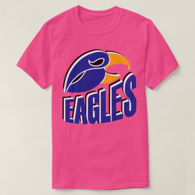 T-shirt Eagles Sports Équipe bleue amp or (Design devant)