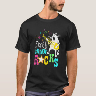T-shirt Eam Sixième Année Déchire 6ème Année Chat Jouant