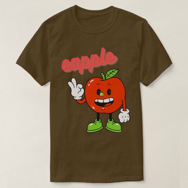 T-shirt Eapple Funny Apple cadeau Vintage 18 (Design devant)