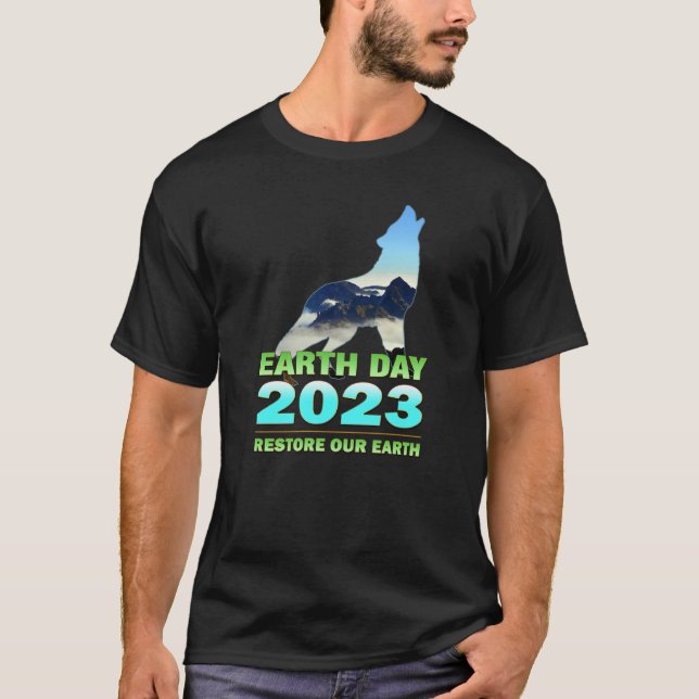 T-shirt Earth Day 2023 Restore Our Earth (Devant)