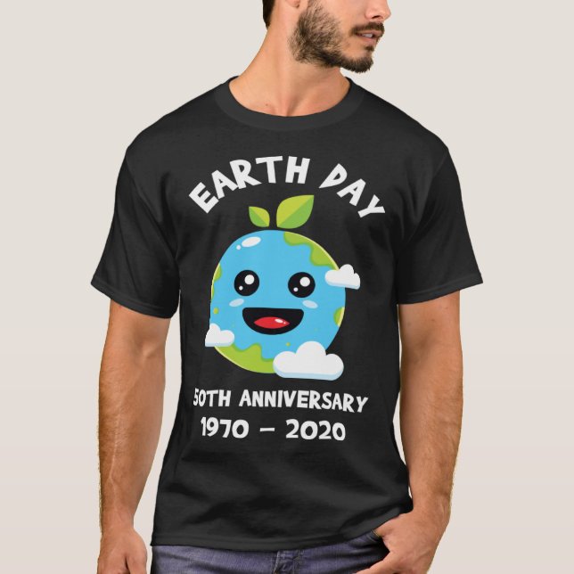 T-shirt Earth Day 50th Anniversary  Protect The Earth (Devant)