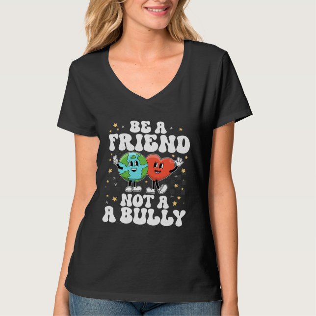 T-shirt Earth Day Be Kind Teacher Kindness Heart Unity Day (Devant)