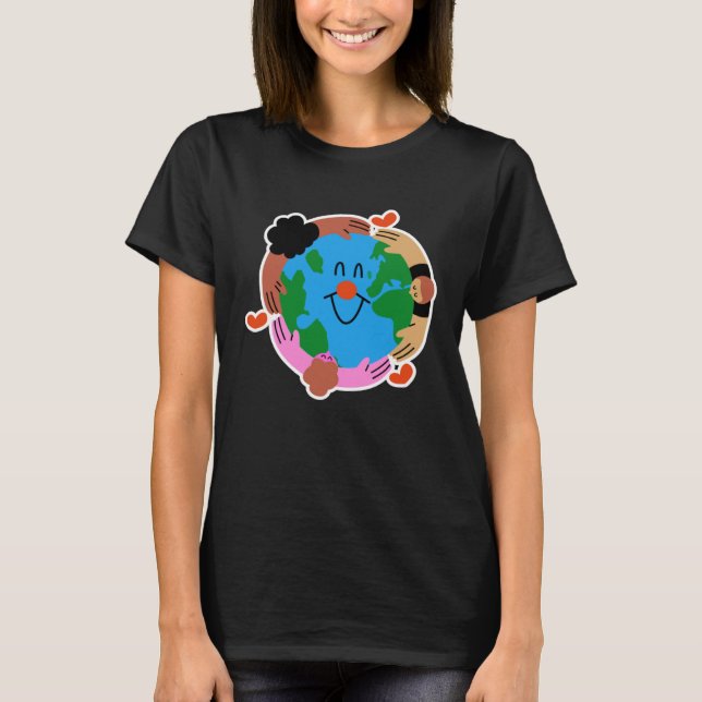 T-shirt Earth day Everyday Cute Earth (Devant)