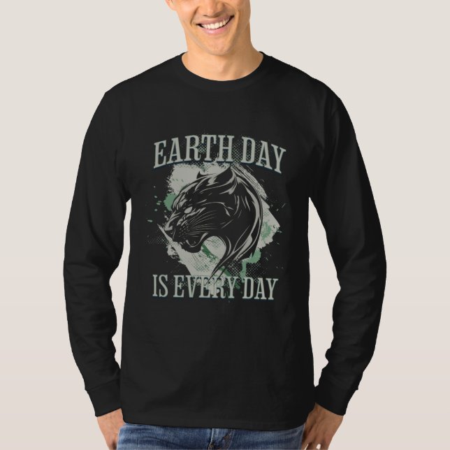 T-shirt Earth Day is Every Day Environmental Activist Blac (Devant)