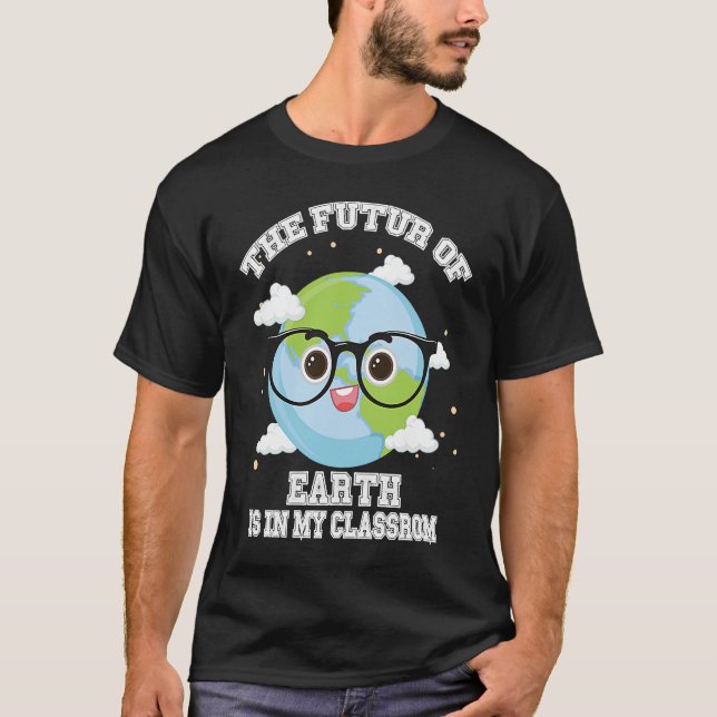 T-shirt Earth Day Teachers Students Classroom   eco friend (Devant)