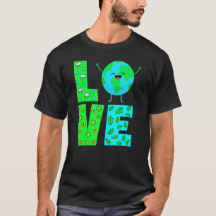 T-shirt Earth Daywomen Hommes Enfants Love Jour des terres