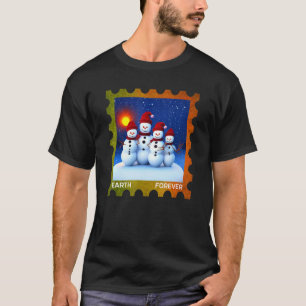 T-shirt EARTH FOREVER De l'environnement Protection Timbre