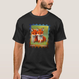 T-shirt EARTH FOREVER De l'environnement Protection Timbre