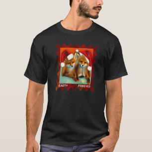 T-shirt EARTH FOVER De l'environnement Protection Timbre C