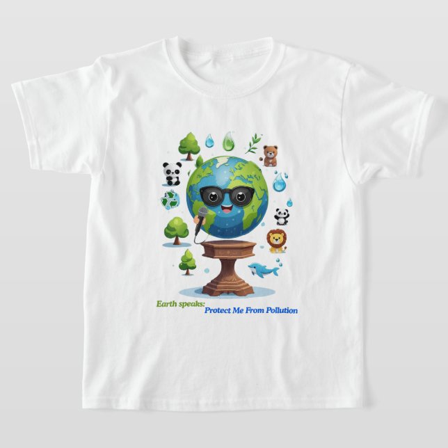 T-shirt Earth’s Speech: A Call for Protection (Poser)
