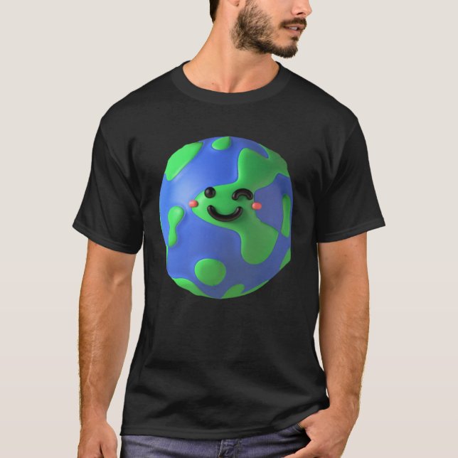 T-shirt Earth winking (Devant)