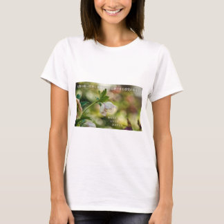T-shirt Earthlight and Healing Japanese Flowers and Poetry