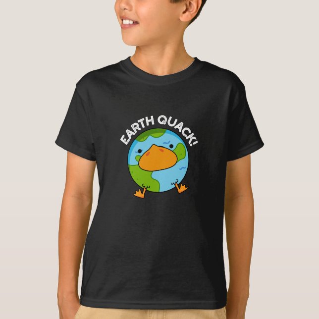 T-shirt Earthquack Funny Earthquake Pun Dark BG (Devant)