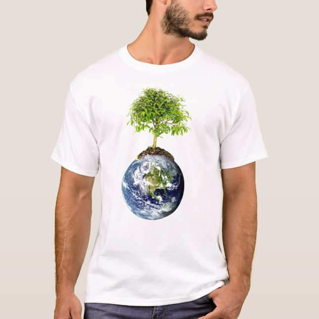 T-shirt EarthTree avec le dos d'E.O. Wilson Quote dessus (Devant)