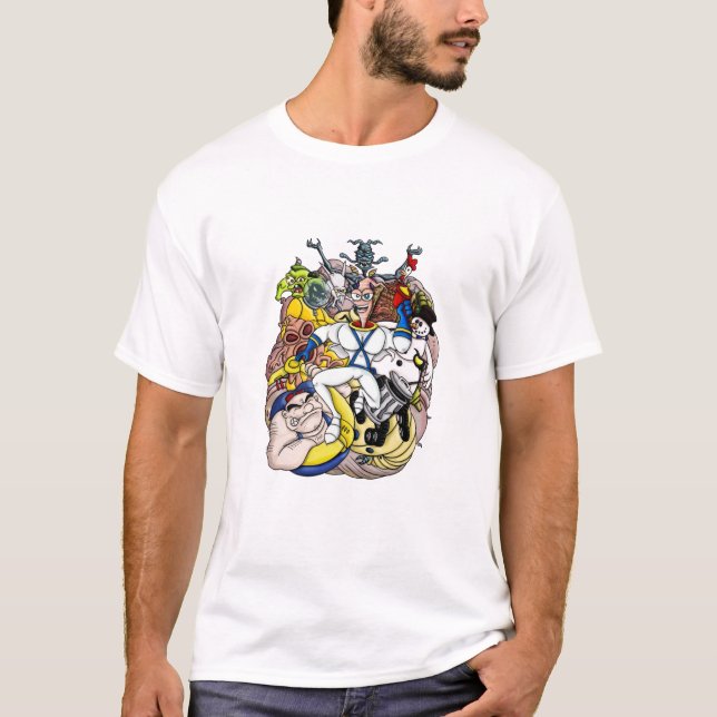 T-shirt Earthworm Jim Adventures (Devant)