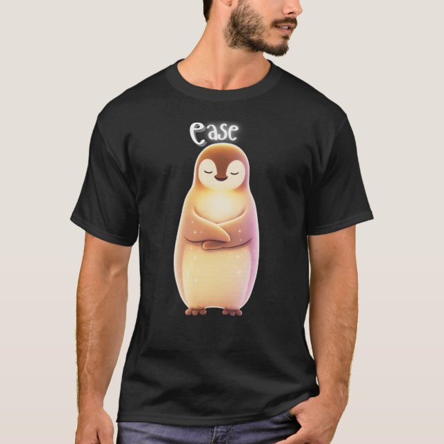 T-shirt Ease Calm Penguin Emotional Healing (Devant)