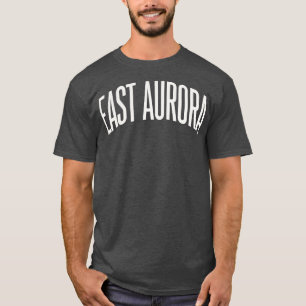 T-shirt East Aurora New York Text College Type University