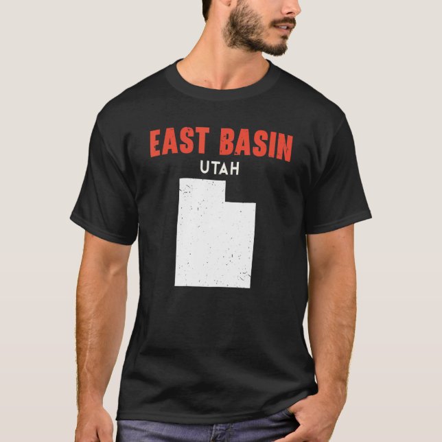 T-shirt East Basin Utah USA State America Travel Utahan (Devant)