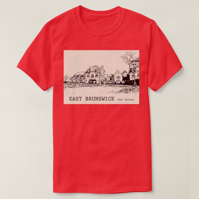 T-shirt East Brunswick New Jersey 1 (Design devant)