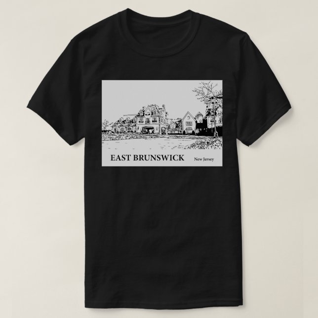 T-shirt East Brunswick New Jersey 2 (Design devant)