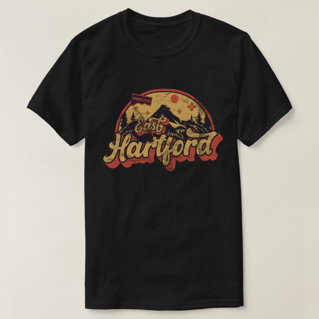 T-shirt East Hartford, Connecticut (Design devant)