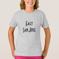 East San José en lettres angulaires rétro