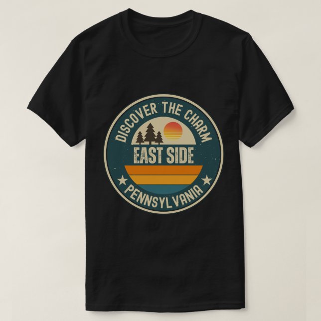 T-shirt East Side, Pennsylvanie (Design devant)